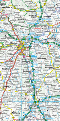 Deutschland Süd Strassenkarte 1:500 000 Deutschland Süd Strassenkarte 1:500 000