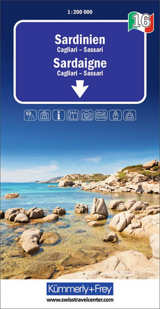 Italien, Sardinien, Nr. 16, Strassenkarte 1:200'000