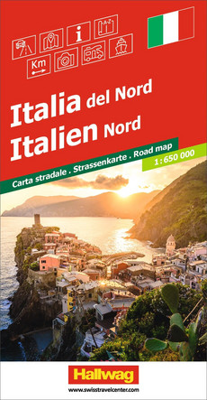 Italien Nord Strassenkarte 1:650 000