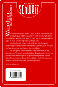 Switzerland, hiking with mountain railways, hiking guide Erlebnis Schweiz, german edition Switzerland, hiking with mountain railways, hiking guide Erlebnis Schweiz, german edition