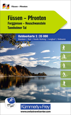 Germany, Füssen - Pfronten, Nr. 2, Outdoor map 1:35'000