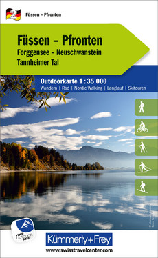 Deutschland, Füssen - Pfronten, Nr. 2, Outdoorkarte 1:35'000