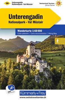 Schweiz, Unterengadin, Nr. 14, Wanderkarte 1:60'000