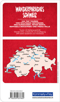 Wanderparadies Schweiz Wanderführer, deutsche Ausgabe