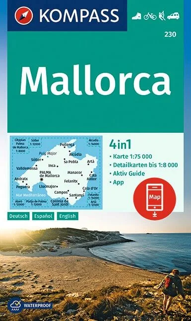 KOMPASS Wanderkarte 230 Mallorca 1:75.000 KOMPASS Wanderkarte 230 Mallorca 1:75.000