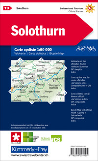 Suisse, Soleure, No. 19, carte cycliste 1:60'000 Suisse, Soleure, No. 19, carte cycliste 1:60'000