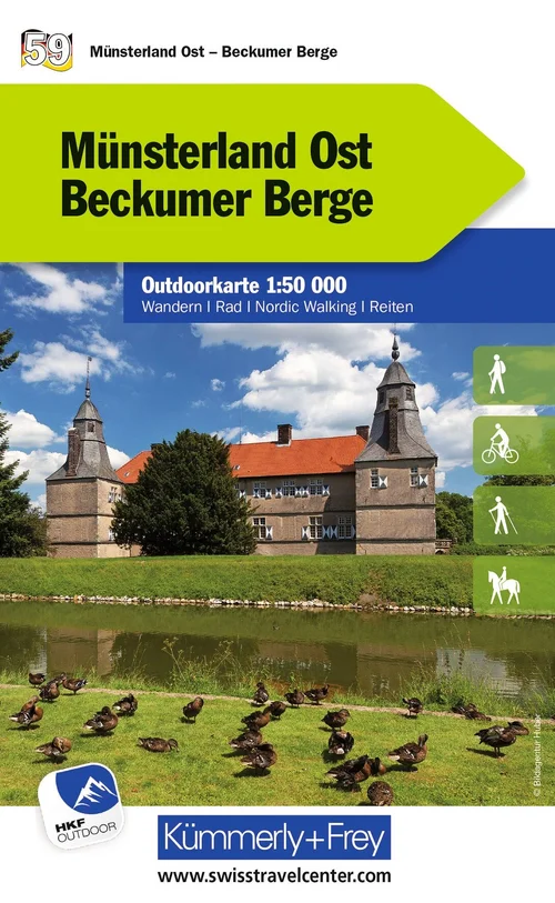 Germany, Münsterland East - Beckum Hills, Nr. 59, Outdoor map 1:50'000 Germany, Münsterland East - Beckum Hills, Nr. 59, Outdoor map 1:50'000