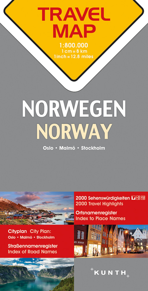 Reisekarte Norwegen 1:800.000