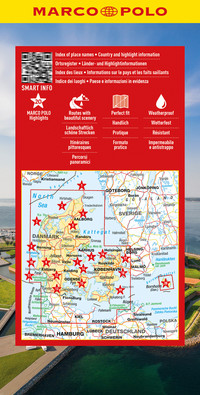 MARCO POLO Reisekarte Dänemark 1:350.000 MARCO POLO Reisekarte Dänemark 1:350.000