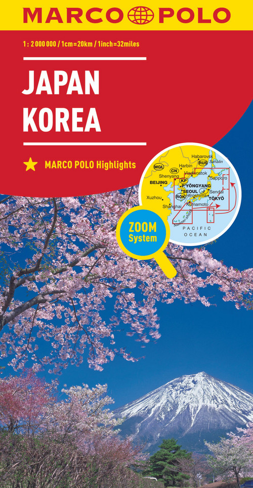 MARCO POLO Kontinentalkarte Japan, Korea 1:2 Mio.