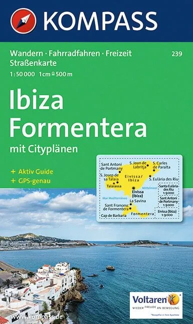 KOMPASS Wanderkarte 239 Ibiza, Formentera 1:50.000 KOMPASS Wanderkarte 239 Ibiza, Formentera 1:50.000