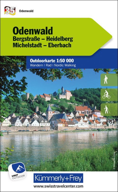 35 Odenwald, Outdoorkarte Deutschland 1:50 000