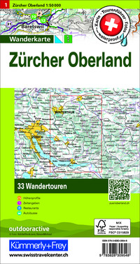 Zürcher Oberland Nr. 01 Touren-Wanderkarte 1:50 000 Zürcher Oberland Nr. 01 Touren-Wanderkarte 1:50 000