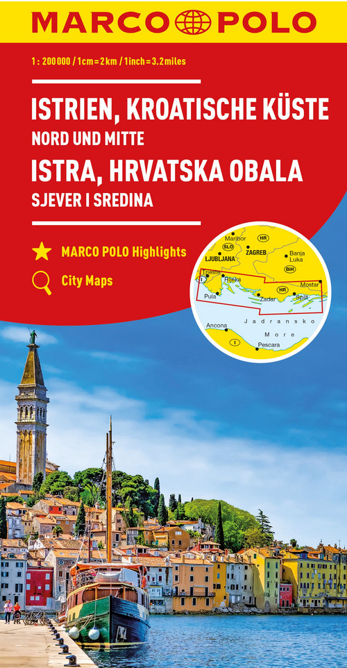 MARCO POLO Regionalkarte Kroatische Küste Nord und Mitte 1:200.000