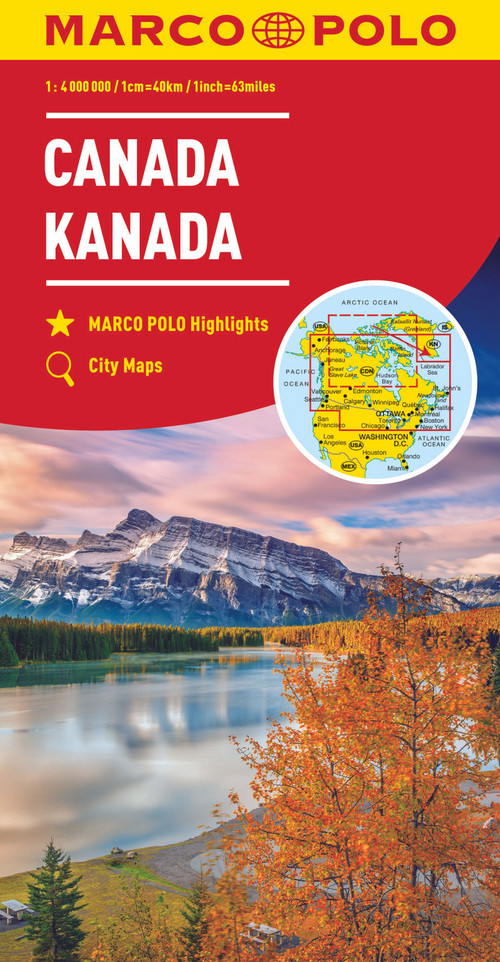 MARCO POLO Kontinentalkarte Kanada 1:4 000 000