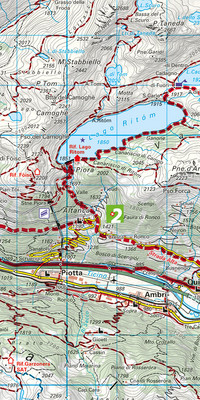 Schweiz, Leventina, Nr. 43, Wanderkarte 1:40'000 Schweiz, Leventina, Nr. 43, Wanderkarte 1:40'000