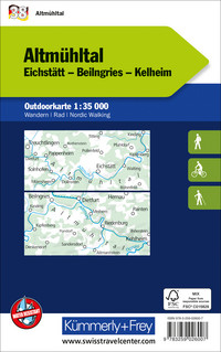 Deutschland, Altmühltal, Nr. 38, Outdoorkarte 1:35'000 Deutschland, Altmühltal, Nr. 38, Outdoorkarte 1:35'000