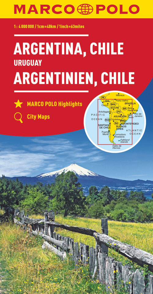 MARCO POLO Kontinentalkarte Argentinien, Chile 1:4 000 000