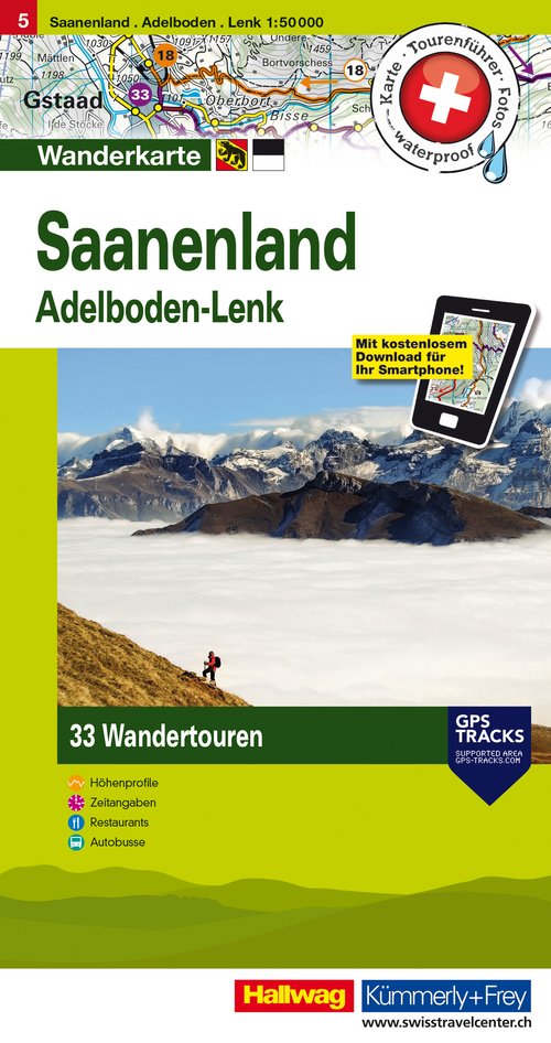 5 Saanenland, Adelboden-Lenk 1:50'000 Edition allemande