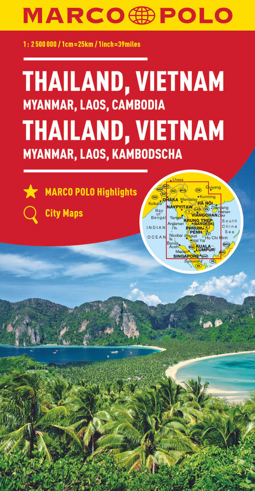 MARCO POLO Kontinentalkarte Thailand, Vietnam 1:2,5 Mio.