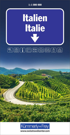 Italien, Strassenkarte 1:1Mio.