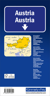 Austria Road Map 1:500 000 Austria Road Map 1:500 000