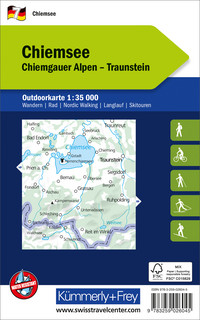 Germany, Chiemsee, Nr. 7, Outdoor map 1:35'000 Germany, Chiemsee, Nr. 7, Outdoor map 1:35'000