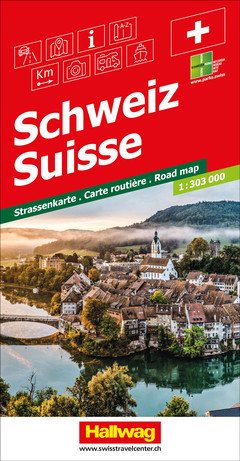 Schweiz, Strassenkarte 1:303 000