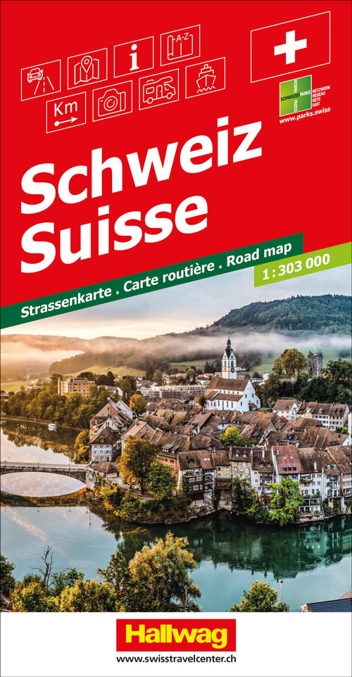 Suisse Carte routière 1:303 000