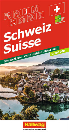 Schweiz, Strassenkarte 1:303 000