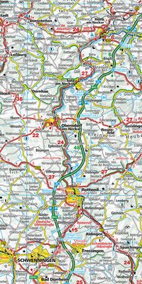 Deutschland, Baden-Württemberg, Nr. 07, Regionalstrassenkarte 1:275'000