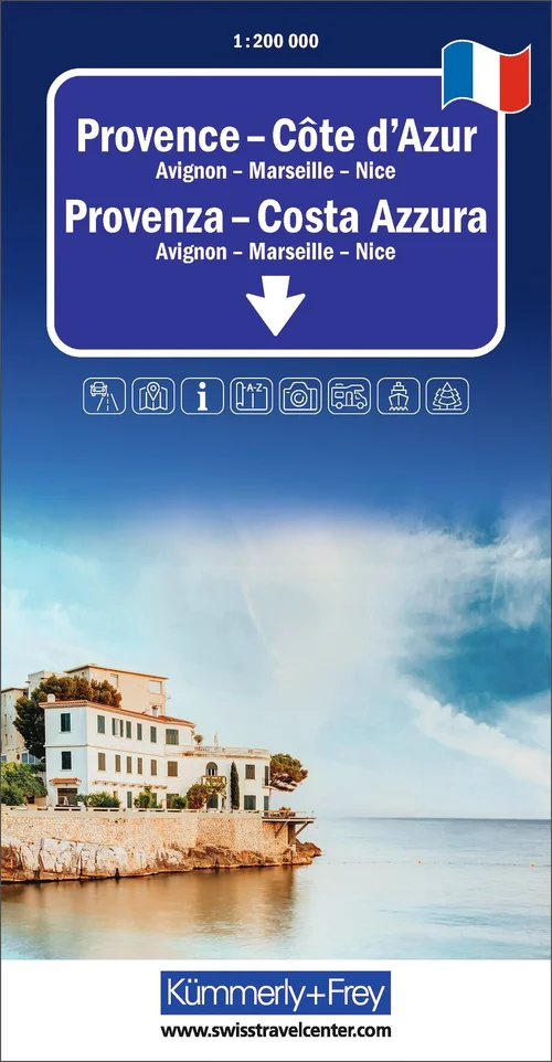 France, Provence, Côte d'Azur, Regional Road Map 1:200'000 France, Provence, Côte d'Azur, Regional Road Map 1:200'000