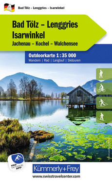 Allemagne 2025, Bad Tölz, Lenggries, Isarwinkel, Nr. 4, carte outdoor 1:35 000