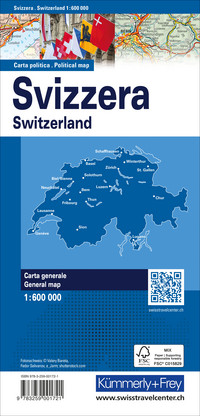 Suisse, carte politique 1:600'000 Suisse, carte politique 1:600'000