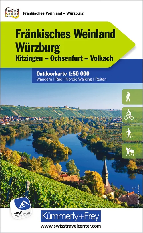 Germany, Franconian Wine Country - Würzburg, Nr. 56, Outdoor map 1:50'000