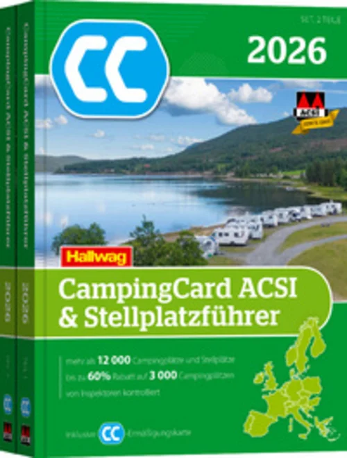 Europa 2026, CampingCard & Stellplatzführer ACSI