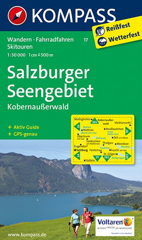 KOMPASS Wanderkarte 17 Salzburger Seengebiet - Kobernaußerwald