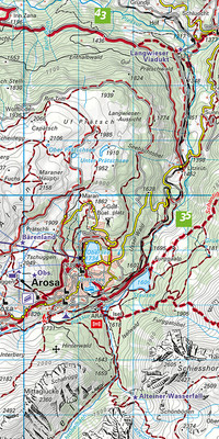 Schweiz, Arosa - Lenzerheide - Savognin, Nr. 35, Wanderkarte 1:40'000 Schweiz, Arosa - Lenzerheide - Savognin, Nr. 35, Wanderkarte 1:40'000