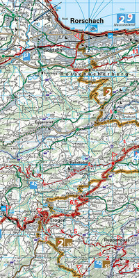 Switzerland, St. Gallen, Appenzell - Toggenburg, No. 07, Bicycle map 1:60'000