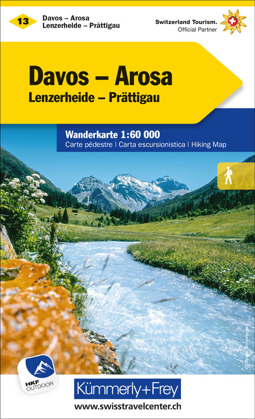 Switzerland, Davos - Arosa, Nr. 13, Hiking map 1:60'000