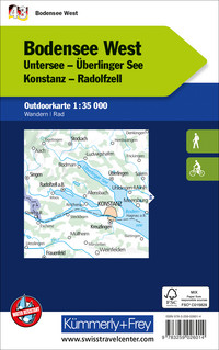 Deutschland, Bodensee West, Nr. 43, Outdoorkarte 1:35'000