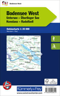 Deutschland, Bodensee West, Nr. 43, Outdoorkarte 1:35'000 Deutschland, Bodensee West, Nr. 43, Outdoorkarte 1:35'000