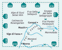 KOMPASS Wanderkarte 686 Val di Fassa, Marmolada, Gruppo del Sella, Catinaccio/Rosengarten