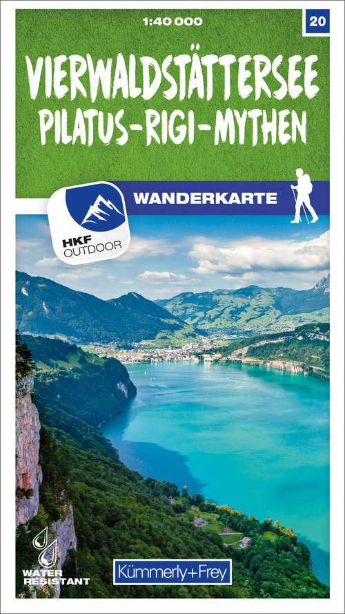 Suisse, Lac des Quatre-Cantons, Pilatus - Rigi - Mythen, Nr. 20, carte d'excursions 1:40'000