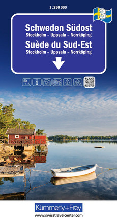 Schweden Südost, Stockholm - Uppsale - Norrköping, Nr. 3, Strassenkarte 1:250'000