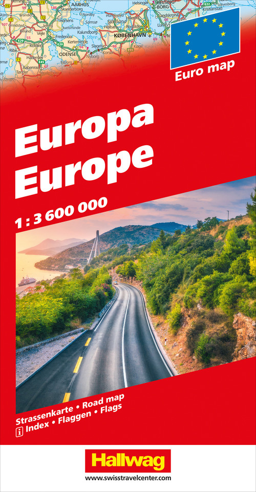 Europe Carte routière 1:3,6 mio.