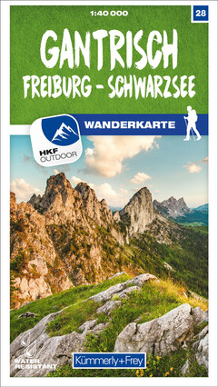 Schweiz, Gantrisch, Freiburg, Schwarzsee, Nr. 28, Wanderkarte 1:40'000