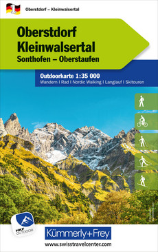 Deutschland, Oberstdorf Kleinwalsertal, Nr. 1, Outdoorkarte 1:35'000