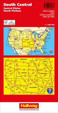 USA, South Central, Nr. 7, Road map 1:1Mio.