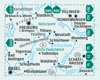 KOMPASS Wanderkarten-Set 887 Schwarzwald Süd (2 Karten) 1:50.000